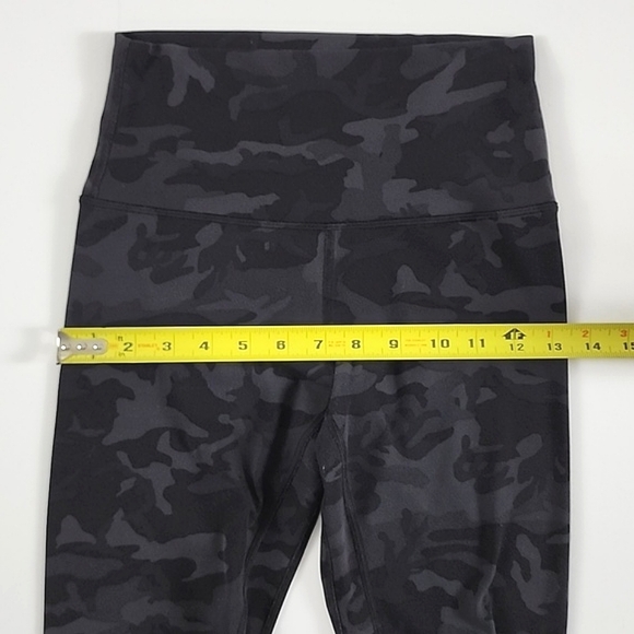Lululemon Align Crop Legging Incognito Camo Black Grey Nulu High Rise Size 4 - Picture 9 of 11